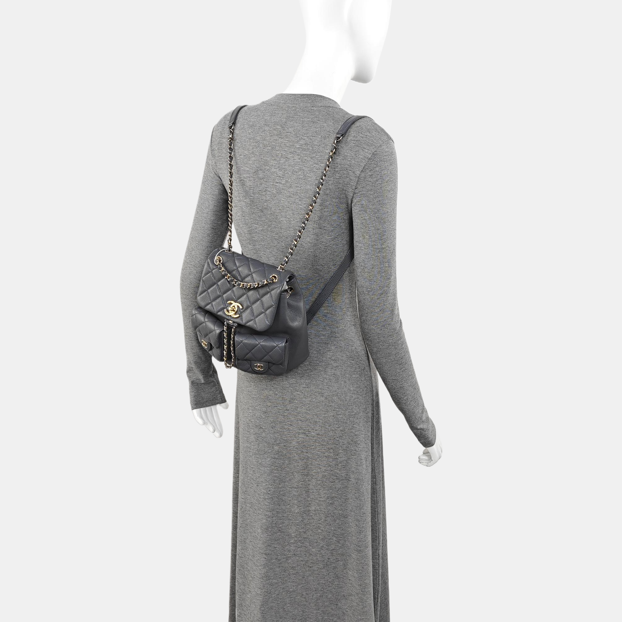 DUMA Quilted Calfskin Gray