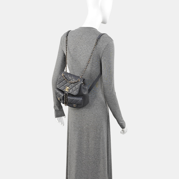 DUMA Quilted Calfskin Gray