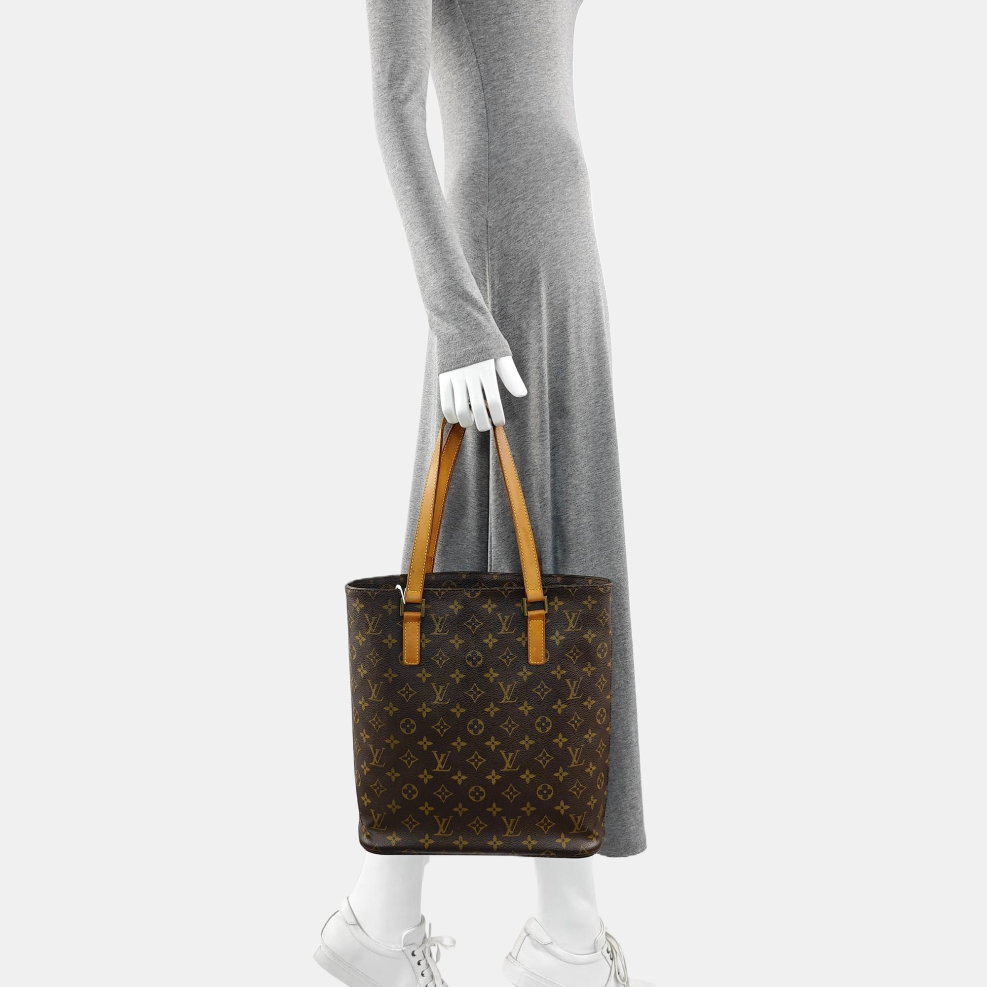 VINTAGE VAVIN GM Monogram Coated Canvas Brown