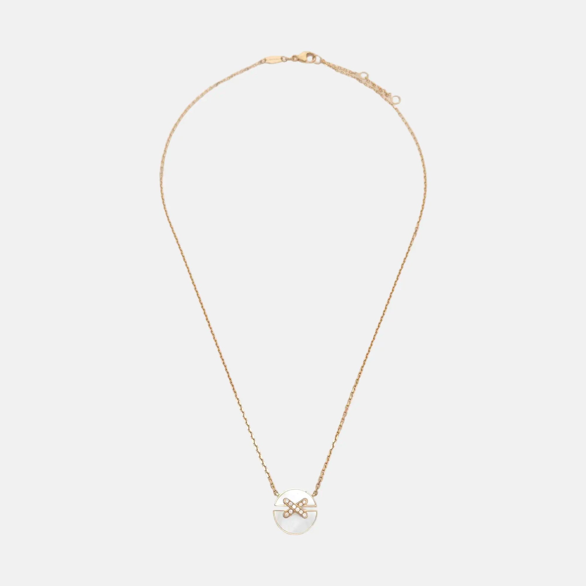 Jeux De Liens 18k Rose Gold Necklace