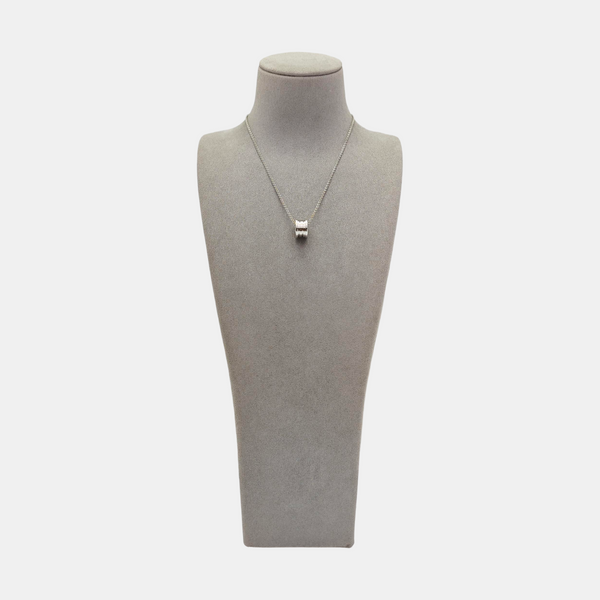 B.ZERO1 18k White Gold Silver Necklace