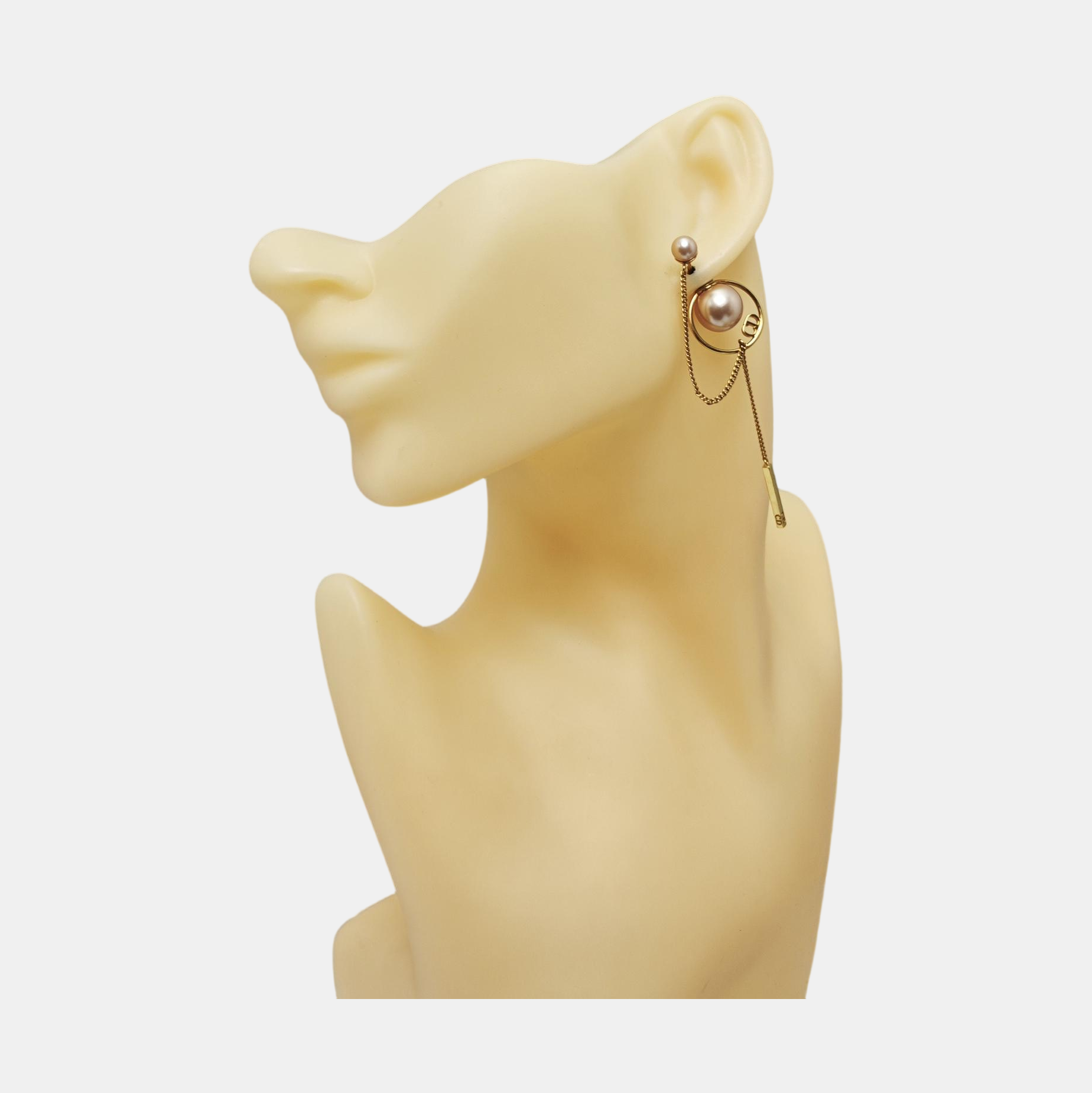 Dior Tribales Metal Pink Stud Earrings