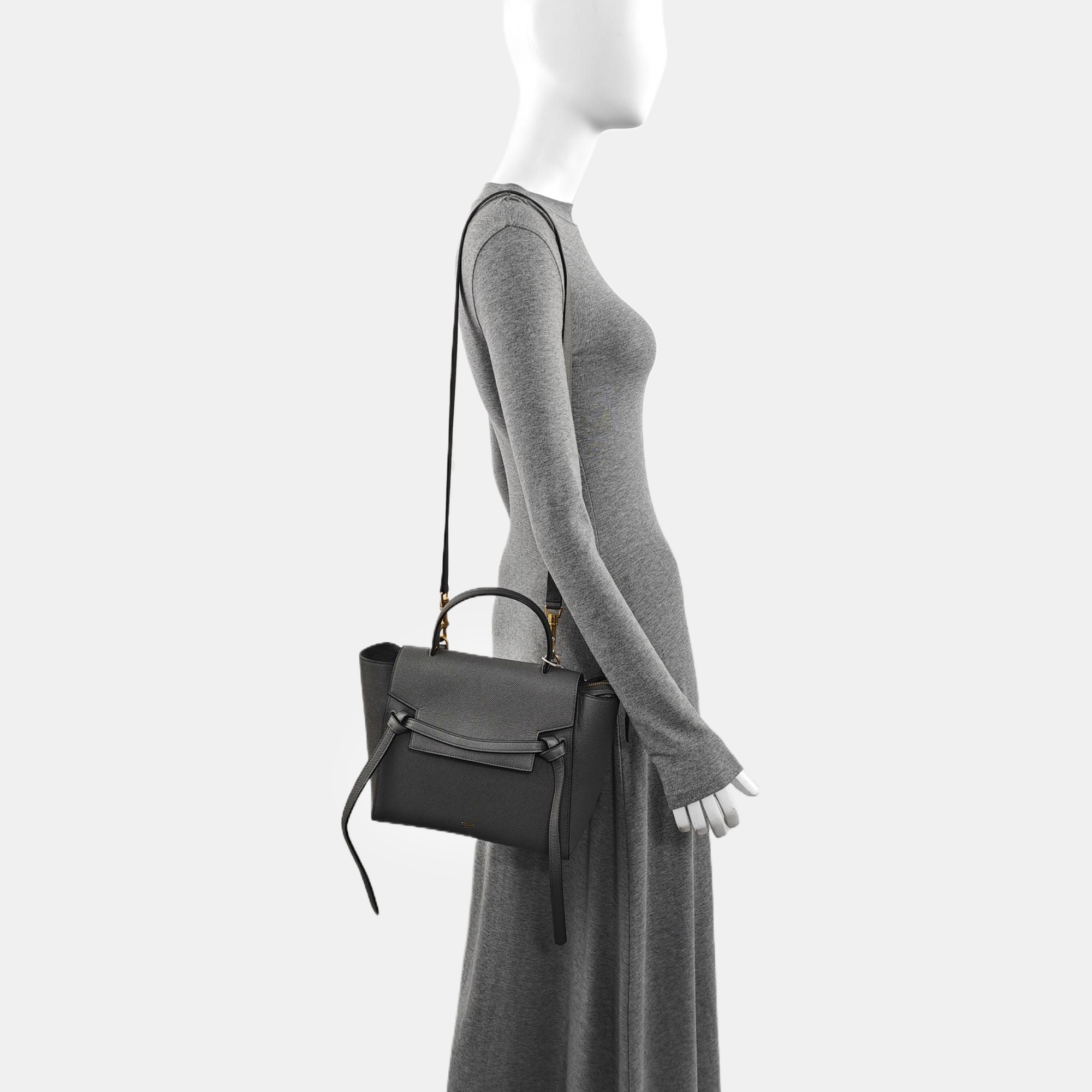 BELT Micro Calfskin Gray