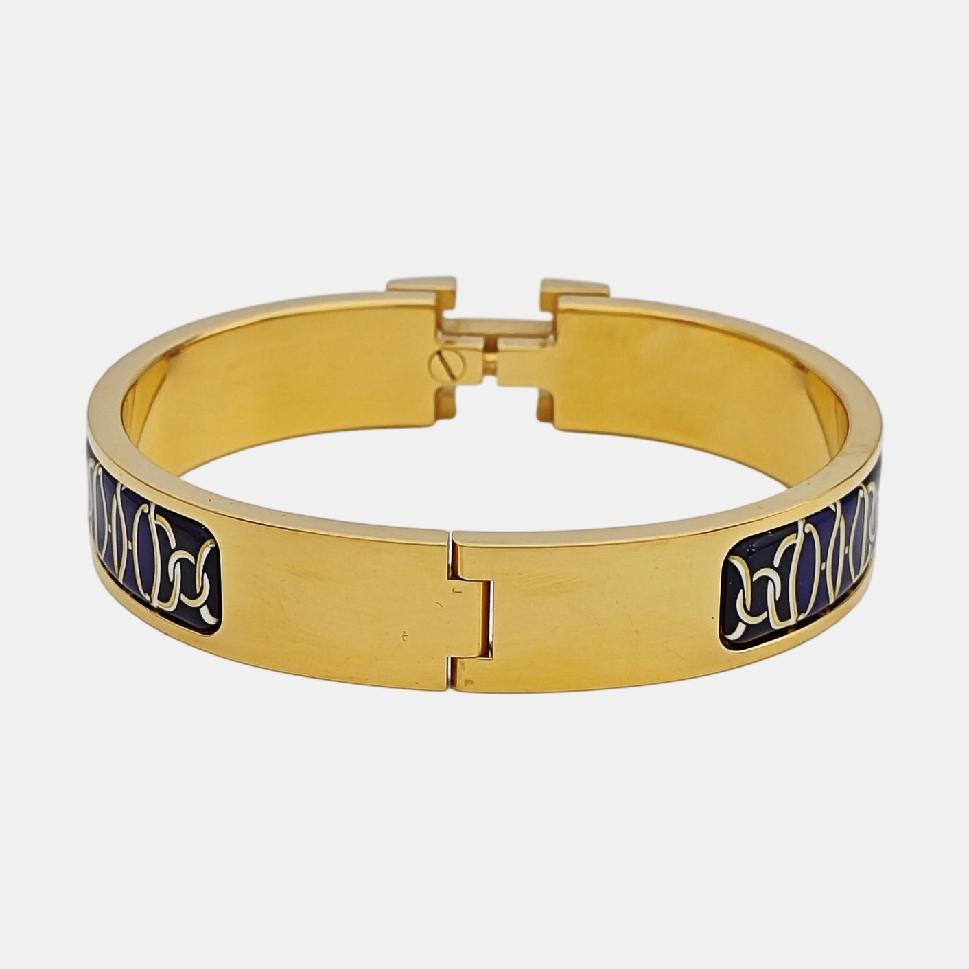 Clic H Metal Gold Bangle