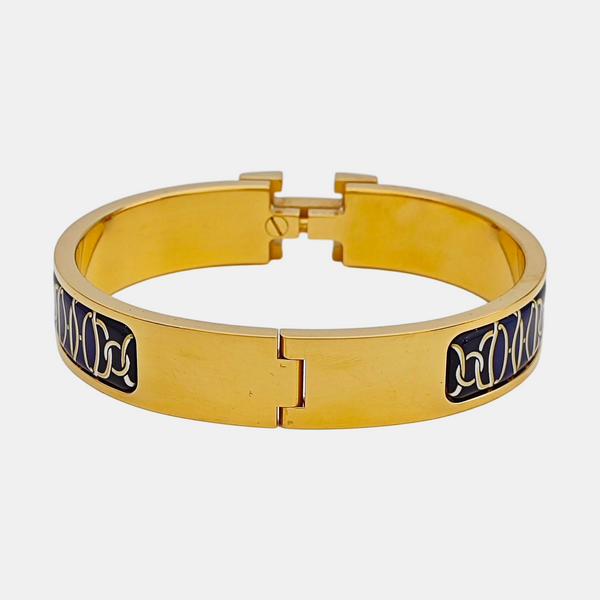 Clic H Metal Gold Bangle