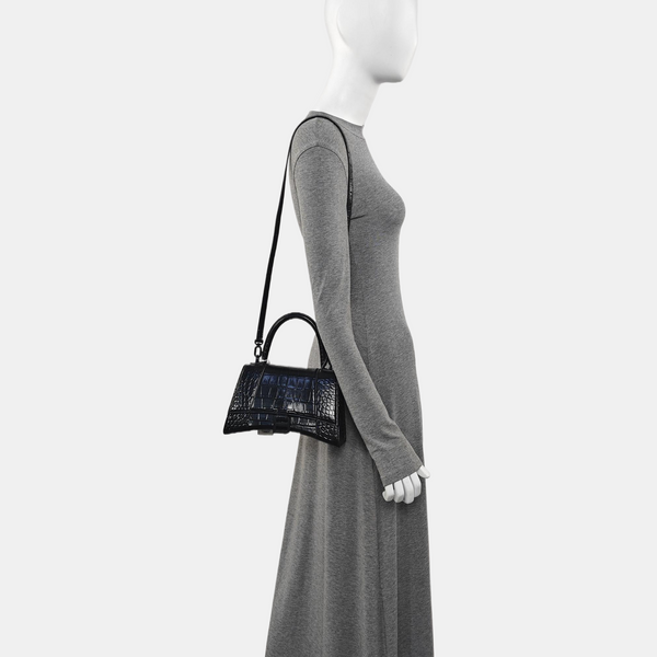 Hourglass S Calfskin Black