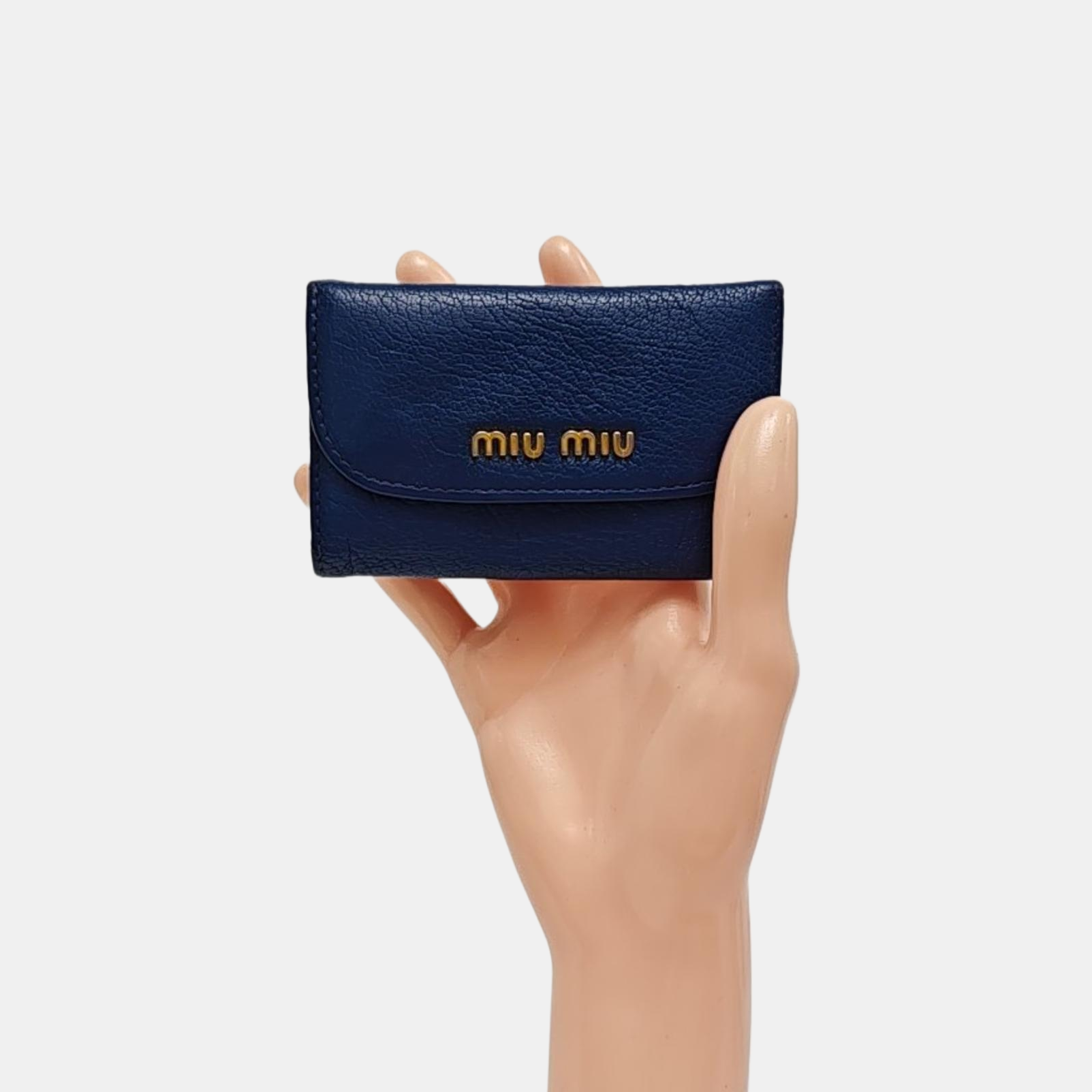 Calfskin Key Pouch Blue