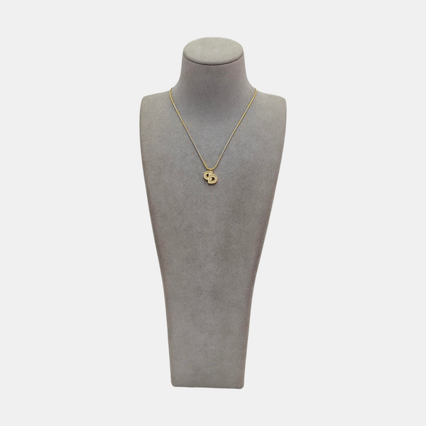 Petit CD Metal Gold Necklace