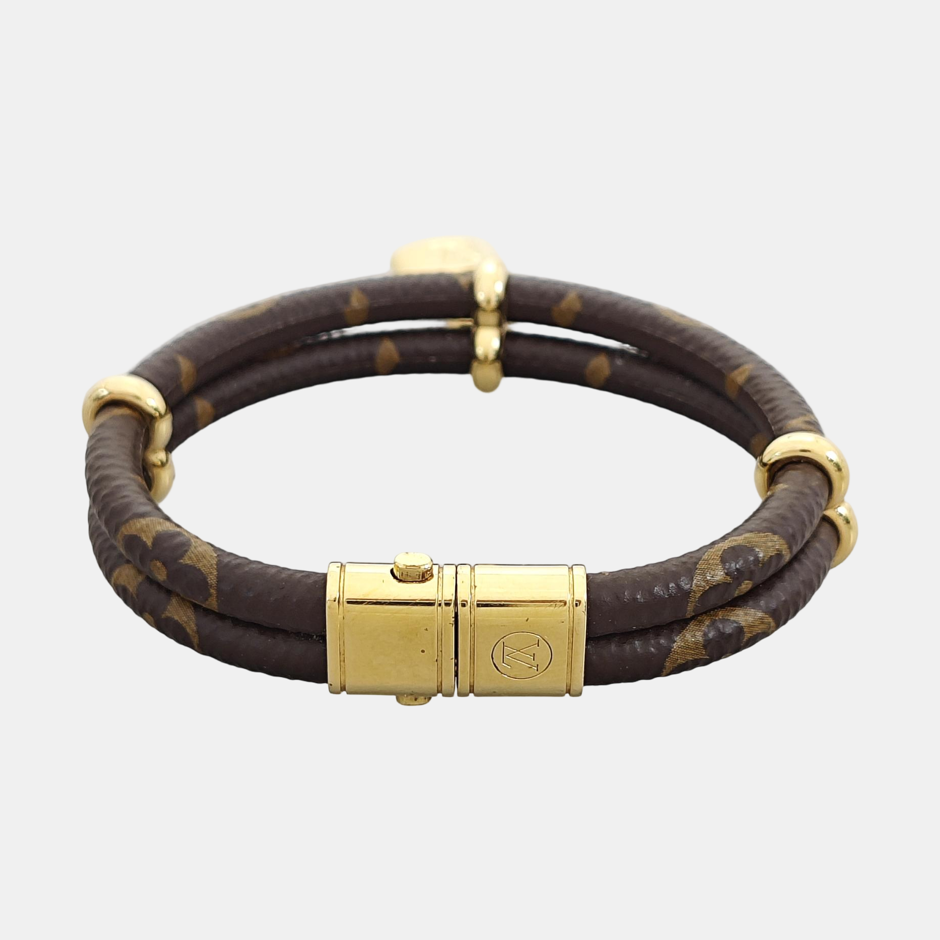 KEEP IT Coated Canvas Brown Bangle