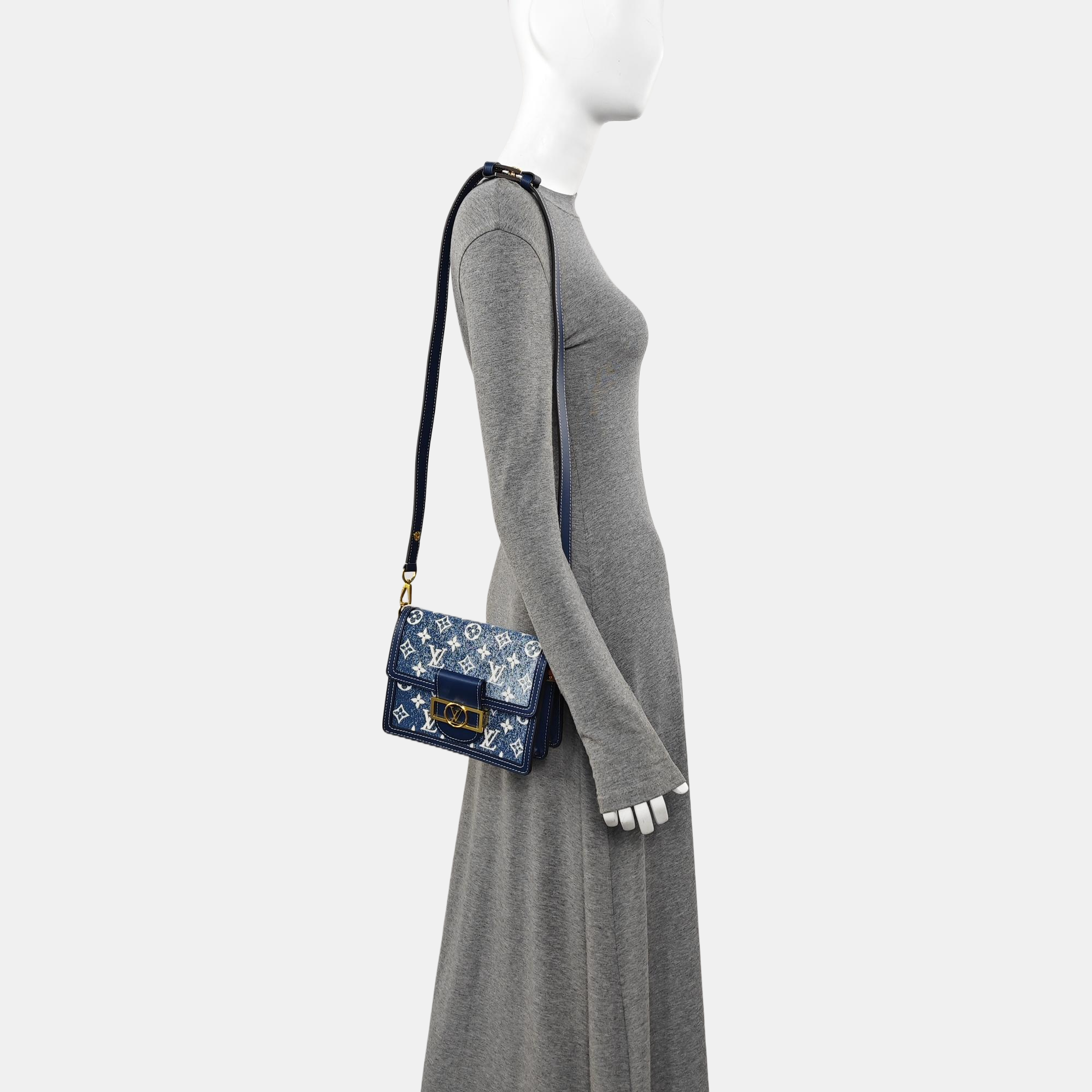 DAUPHINE Mini Monogram Denim Blue