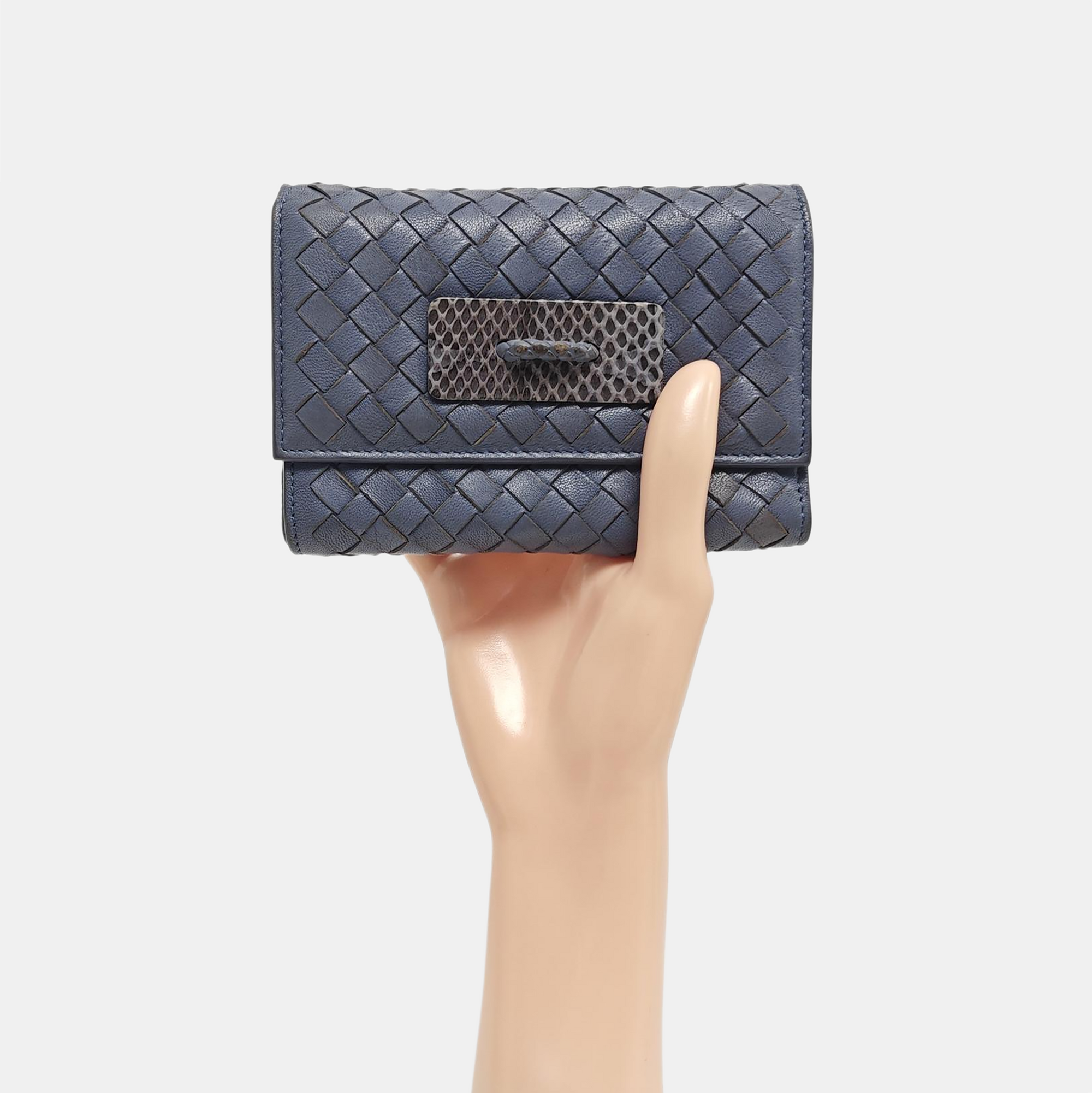 Calfskin Wallet Blue