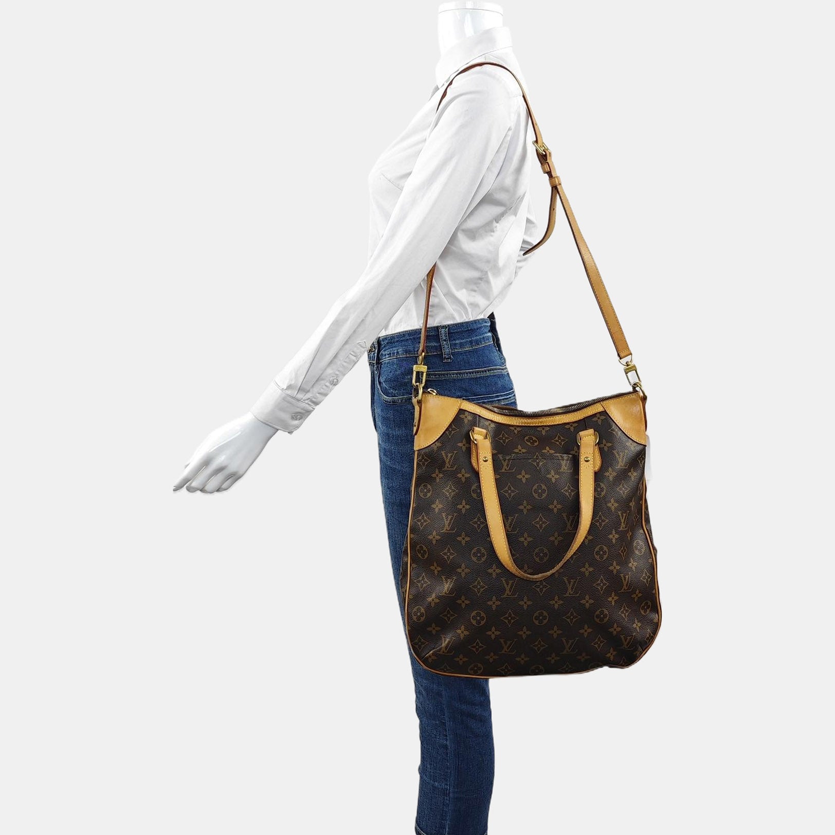 ODEON Monogram Coated Canvas Brown