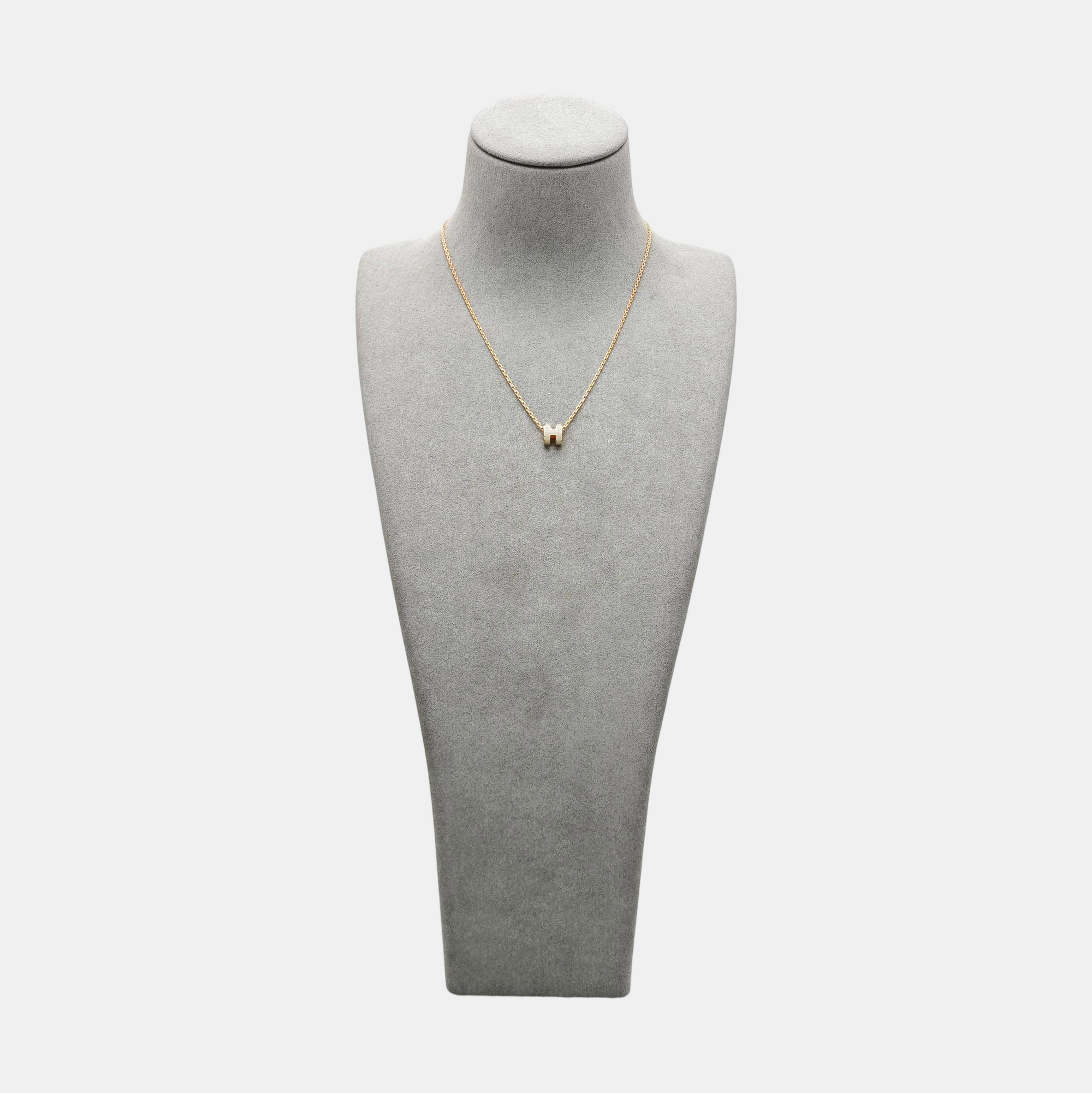 Pop H Metal Rose Gold Necklace