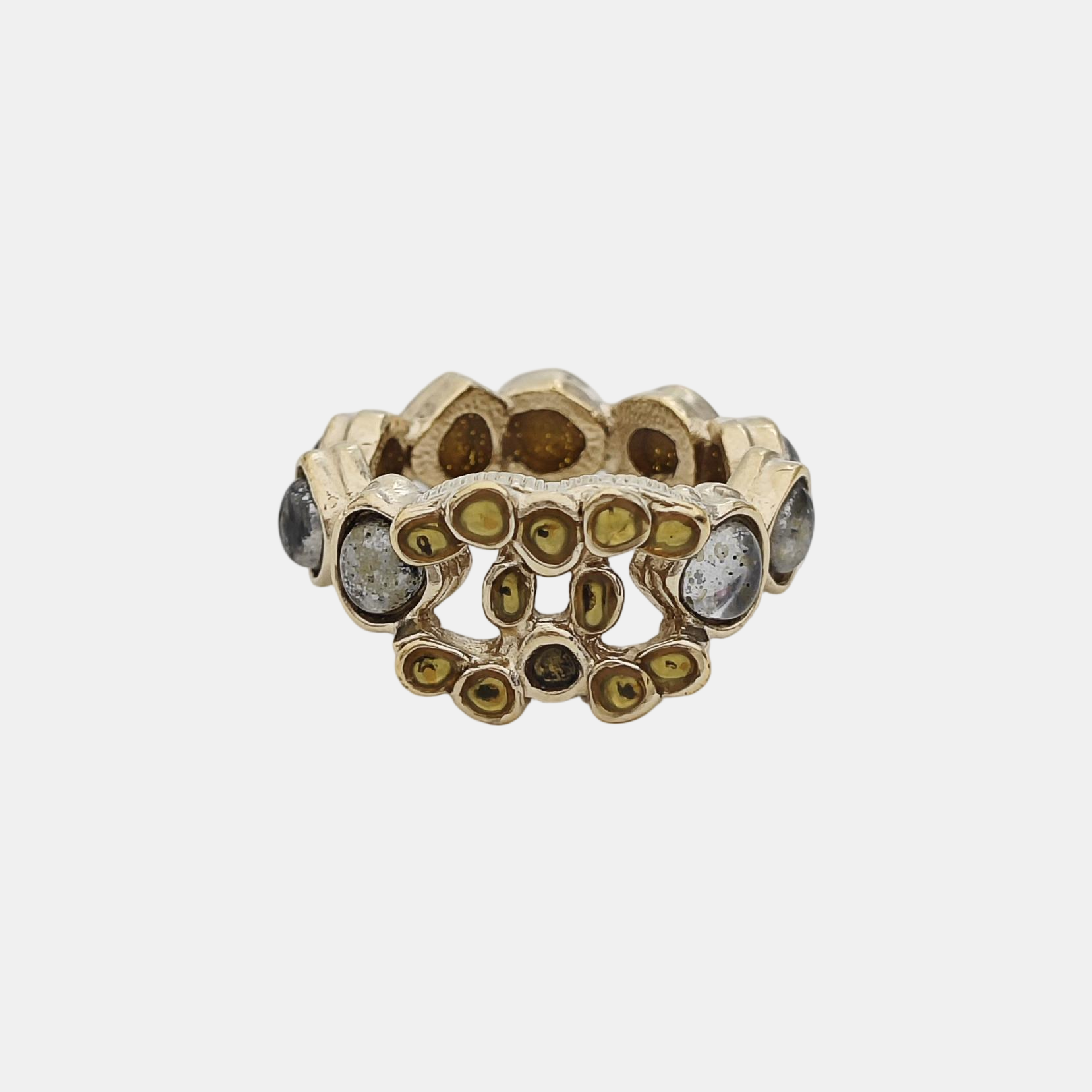 Metal Gold Ring EU 52