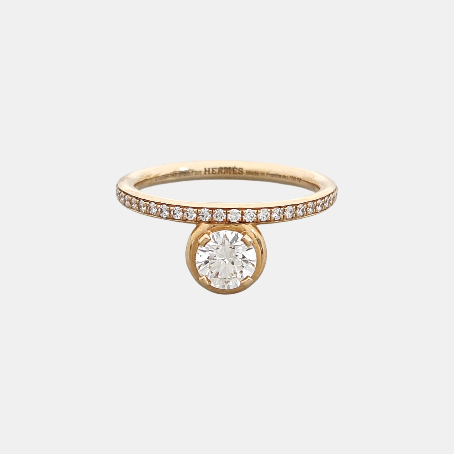 18k Rose Gold Ring EU 52