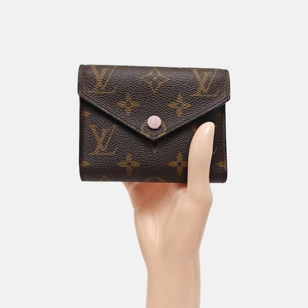 VICTORINE Monogram Coated Canvas Brown Wallet
