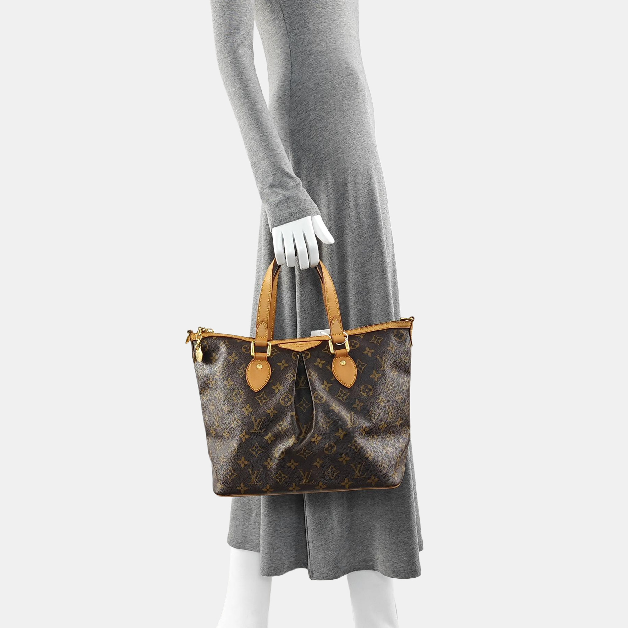 PALERMO PM Monogram Coated Canvas Brown