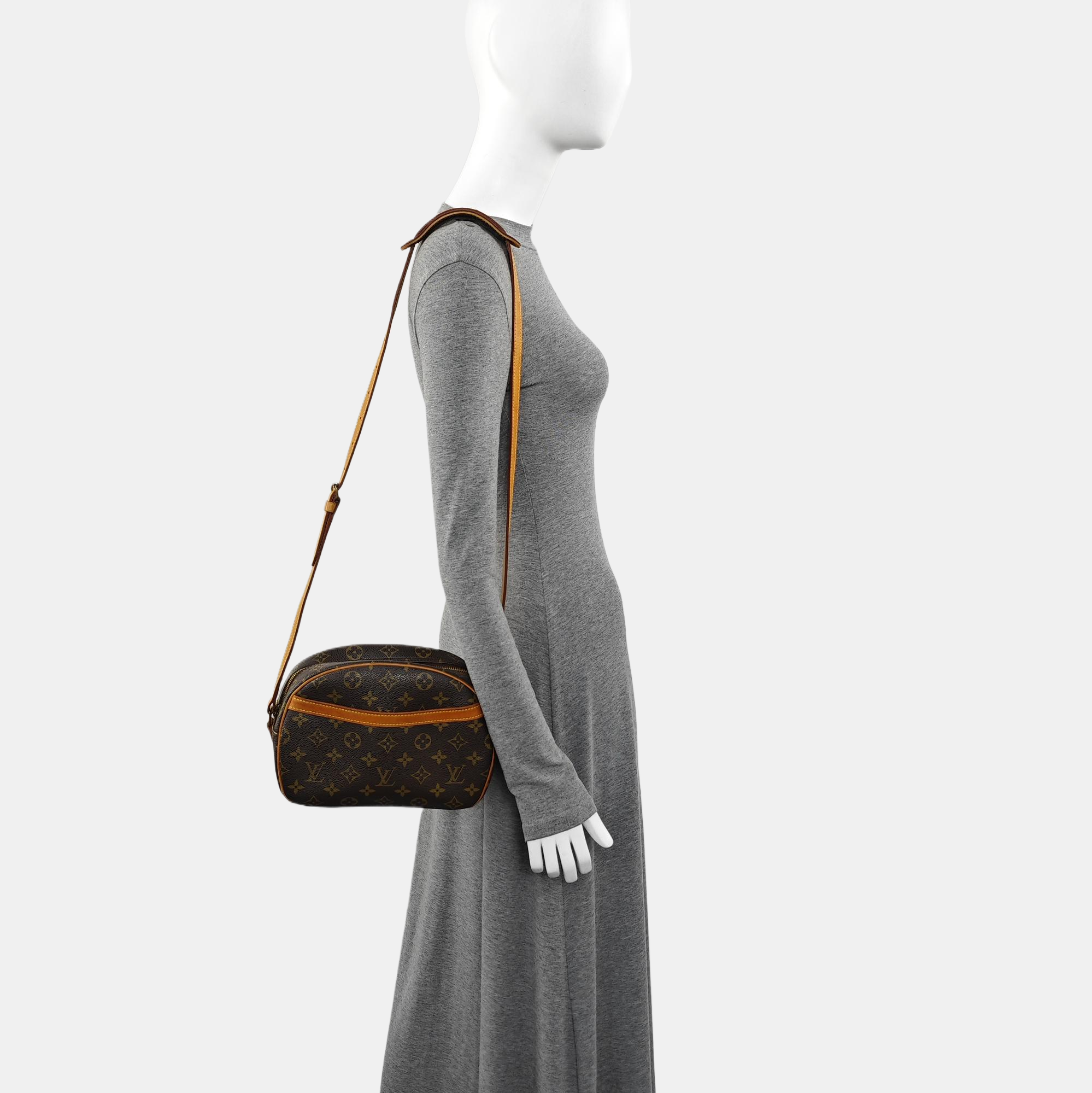 BLOIS PM Monogram Coated Canvas Brown