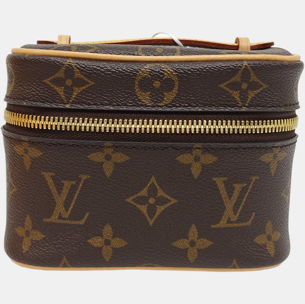 NICE Super Mini Monogram Coated Canvas Brown