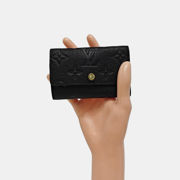 Monogram Calfskin Wallet Black