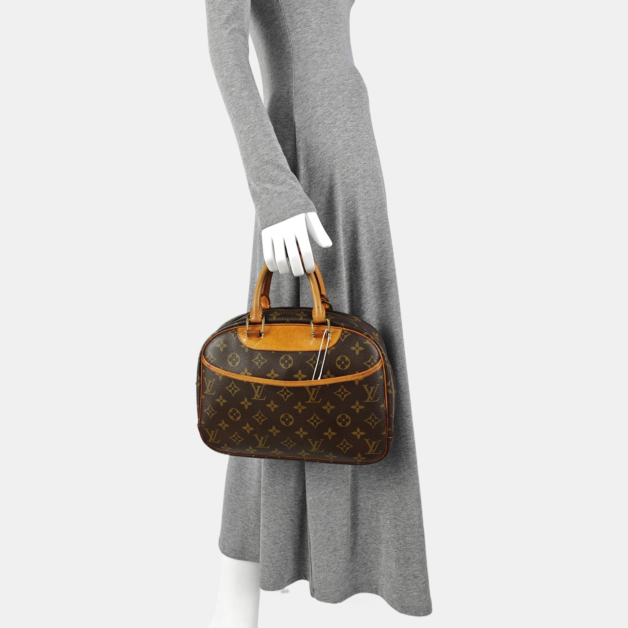 DEAUVILLE Monogram Coated Canvas Brown