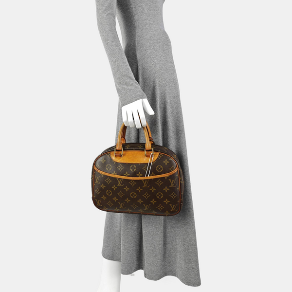 DEAUVILLE Monogram Coated Canvas Brown