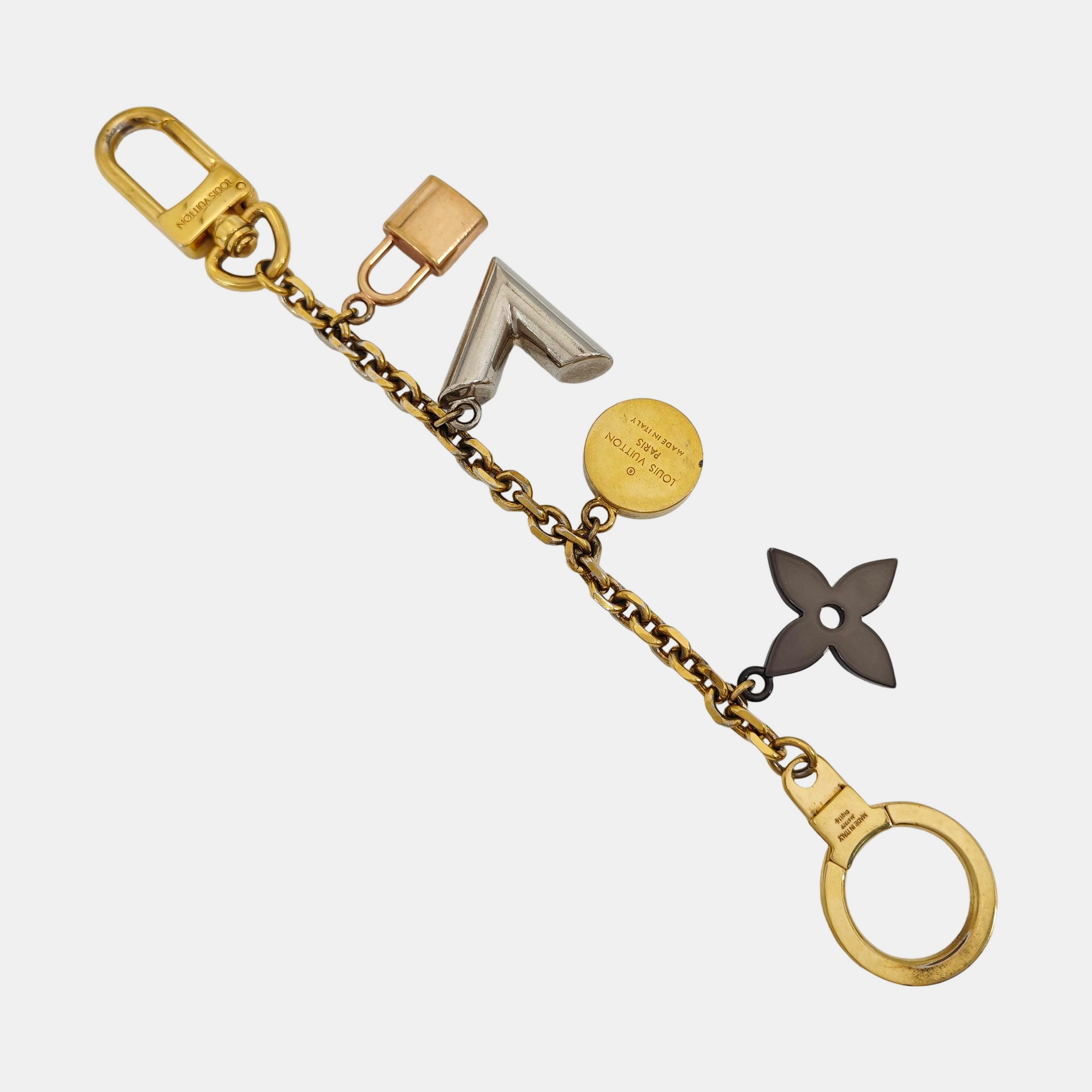 Metal Bag Charm Gold