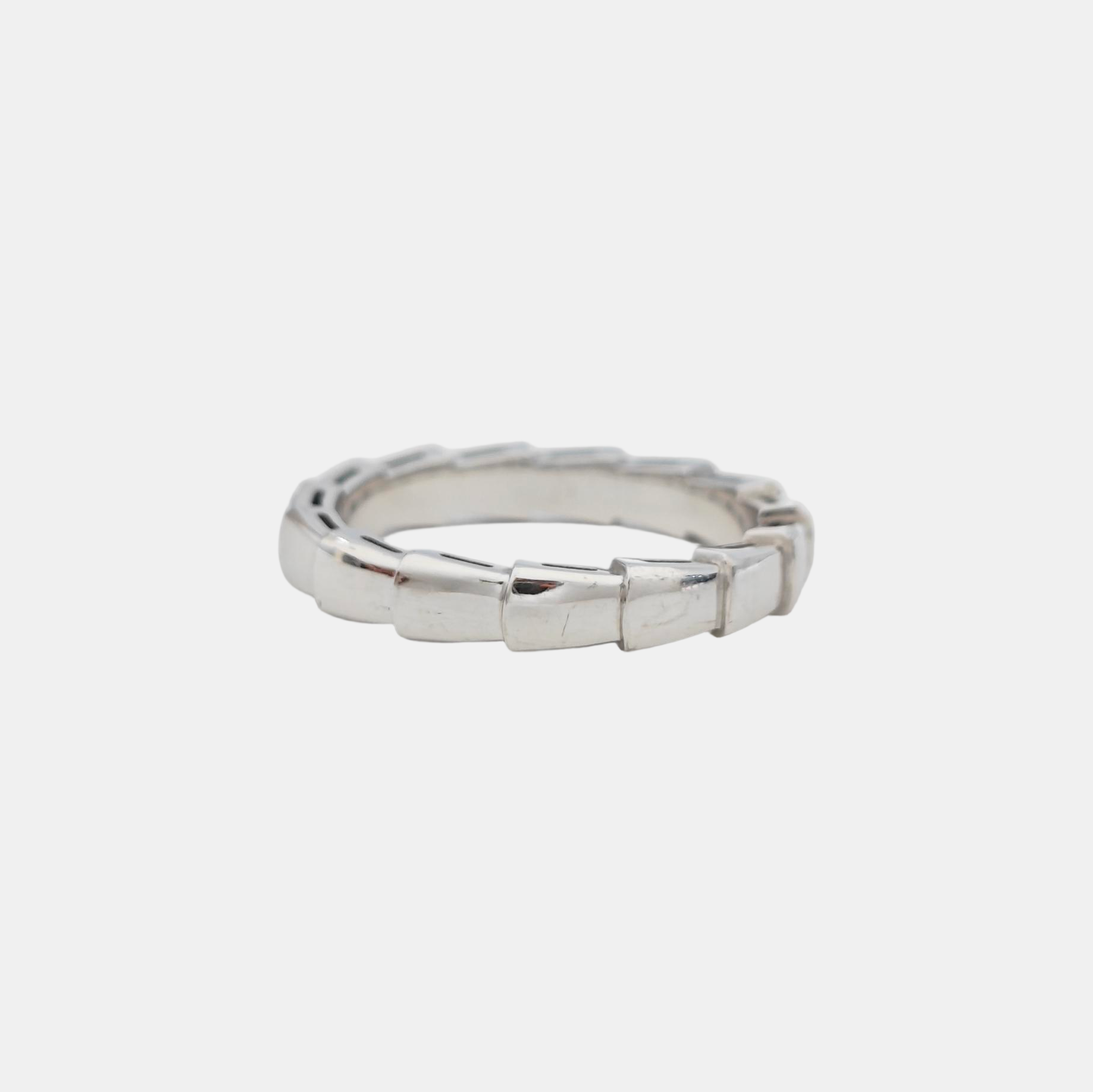 SERPENTI 18k White Gold Silver Ring EU 57