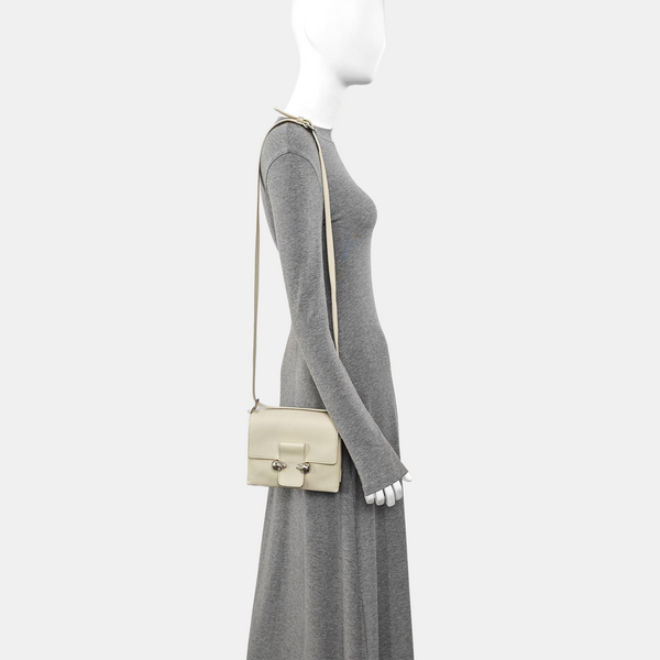 Calfskin Crossbody Bag Beige