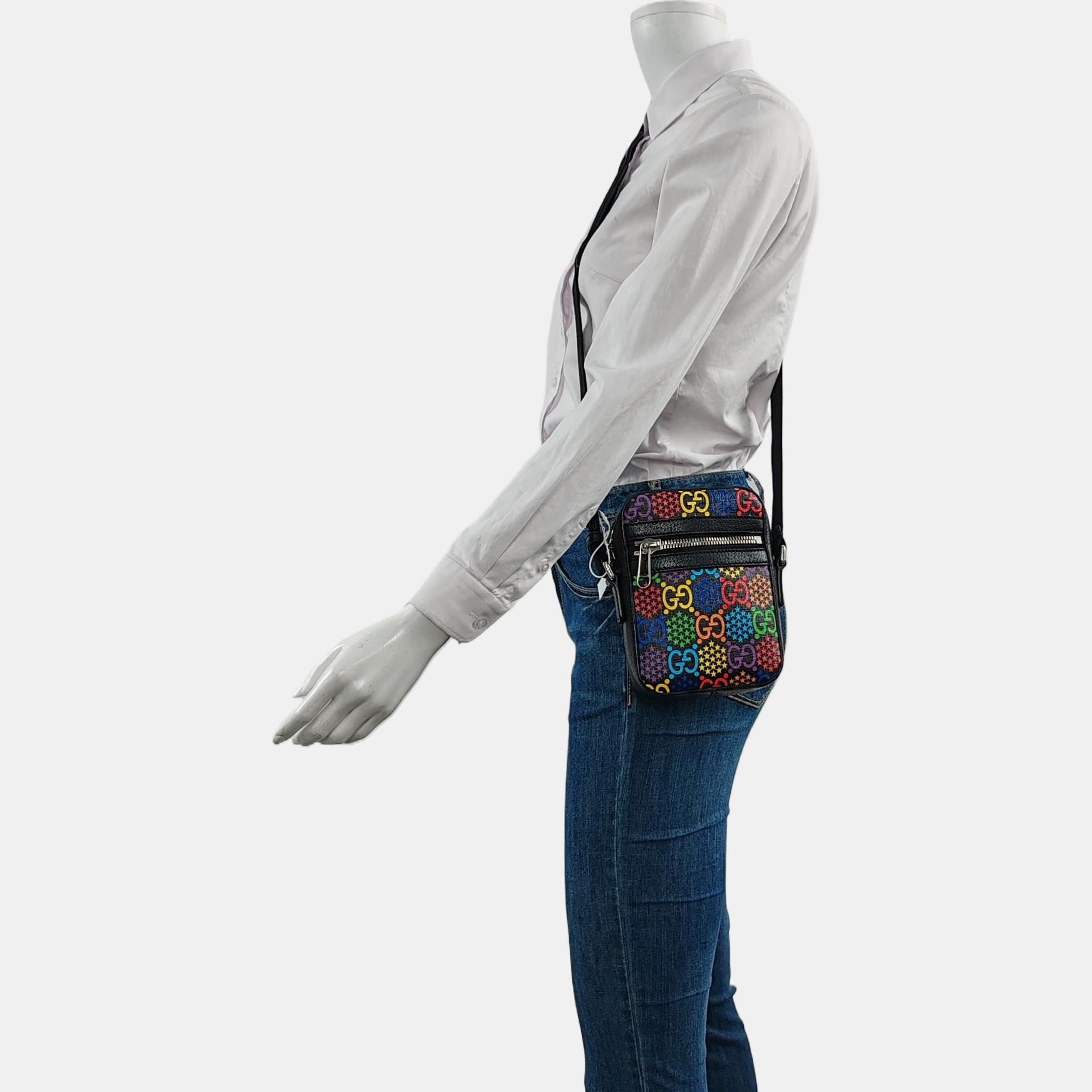Psychedelic Monogram Coated Canvas Black