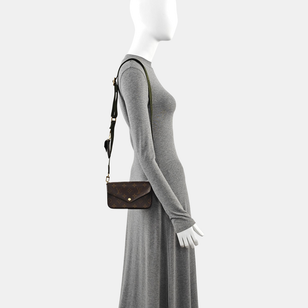 FÉLICIE Monogram Coated Canvas Brown