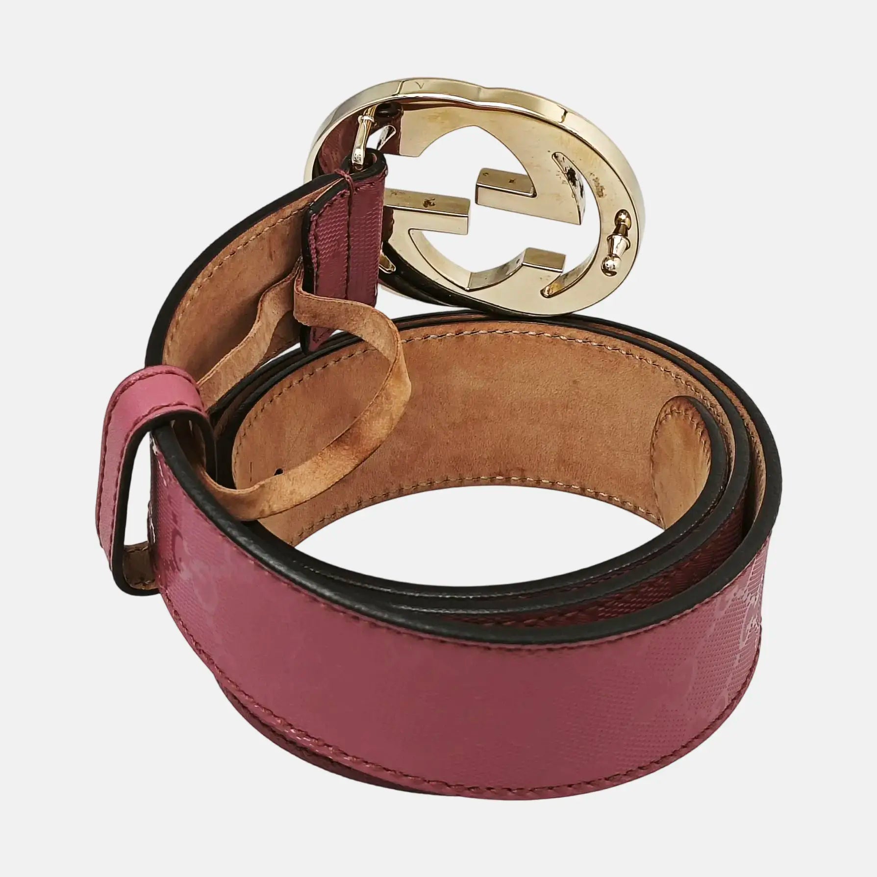 Leather Belt Purple