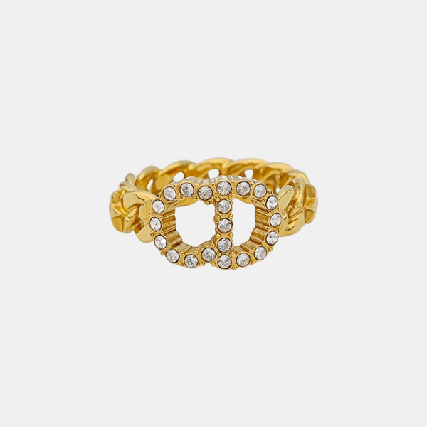 Clair D Lune Metal Gold Ring EU 52