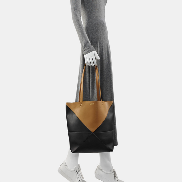 Authenticated pre-owned  Puzzle Fold Medium Calfskin Multicolor - Tote Bag at Looply