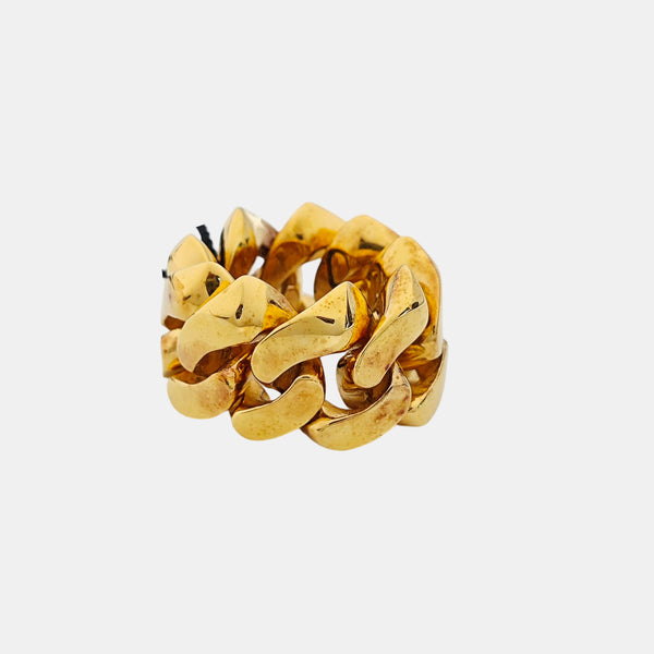925 Sterling Silver Gold Ring EU 53