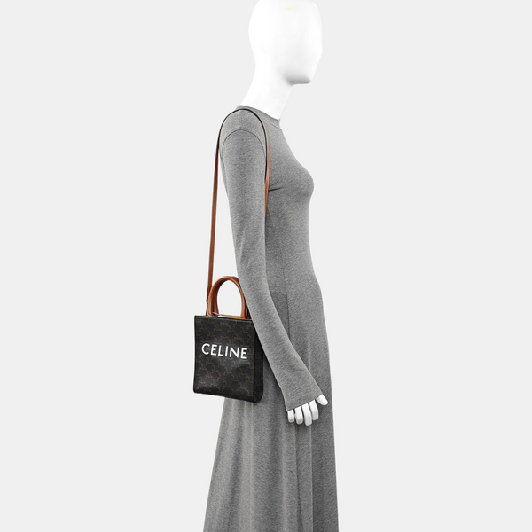 CABAS CELINE Mini Coated Canvas Brown