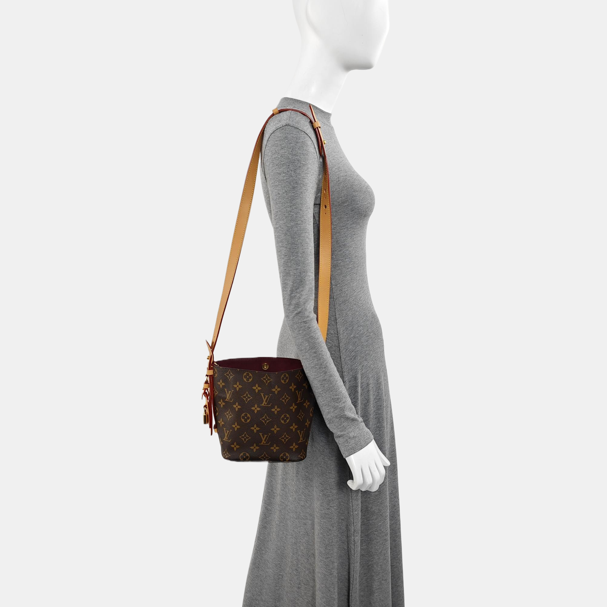 ALL IN Monogram Coated Canvas Brown
