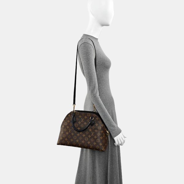 ALMA BNB MM Monogram Coated Canvas Brown