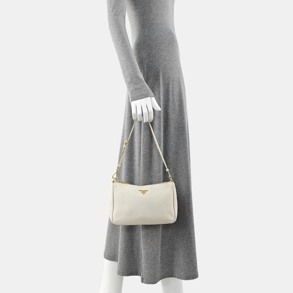Calfskin Top Handle Bag White