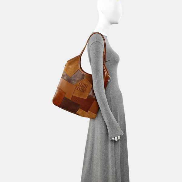 IVY Quilted Suede Brown