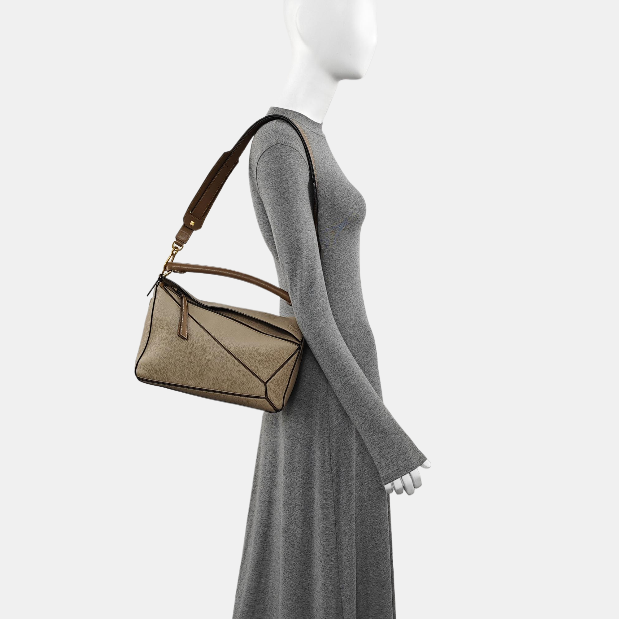 Puzzle Small Calfskin Gray