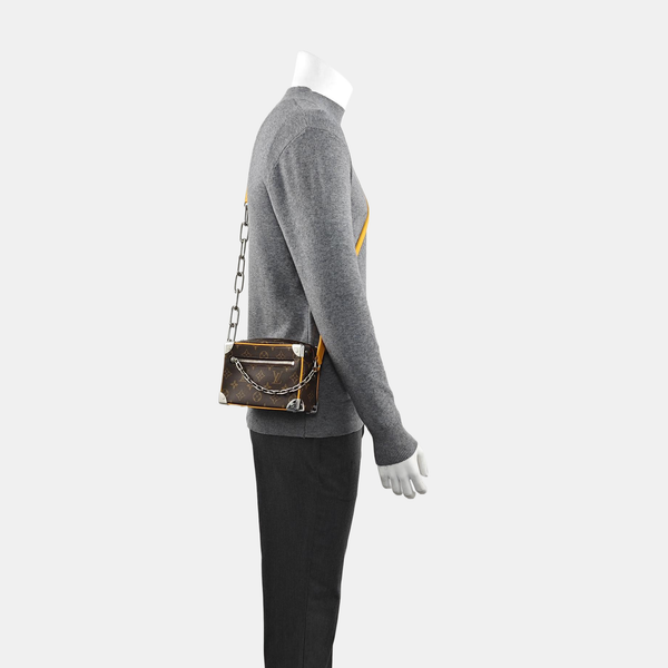 SOFT TRUNK Mini Monogram Coated Canvas Brown