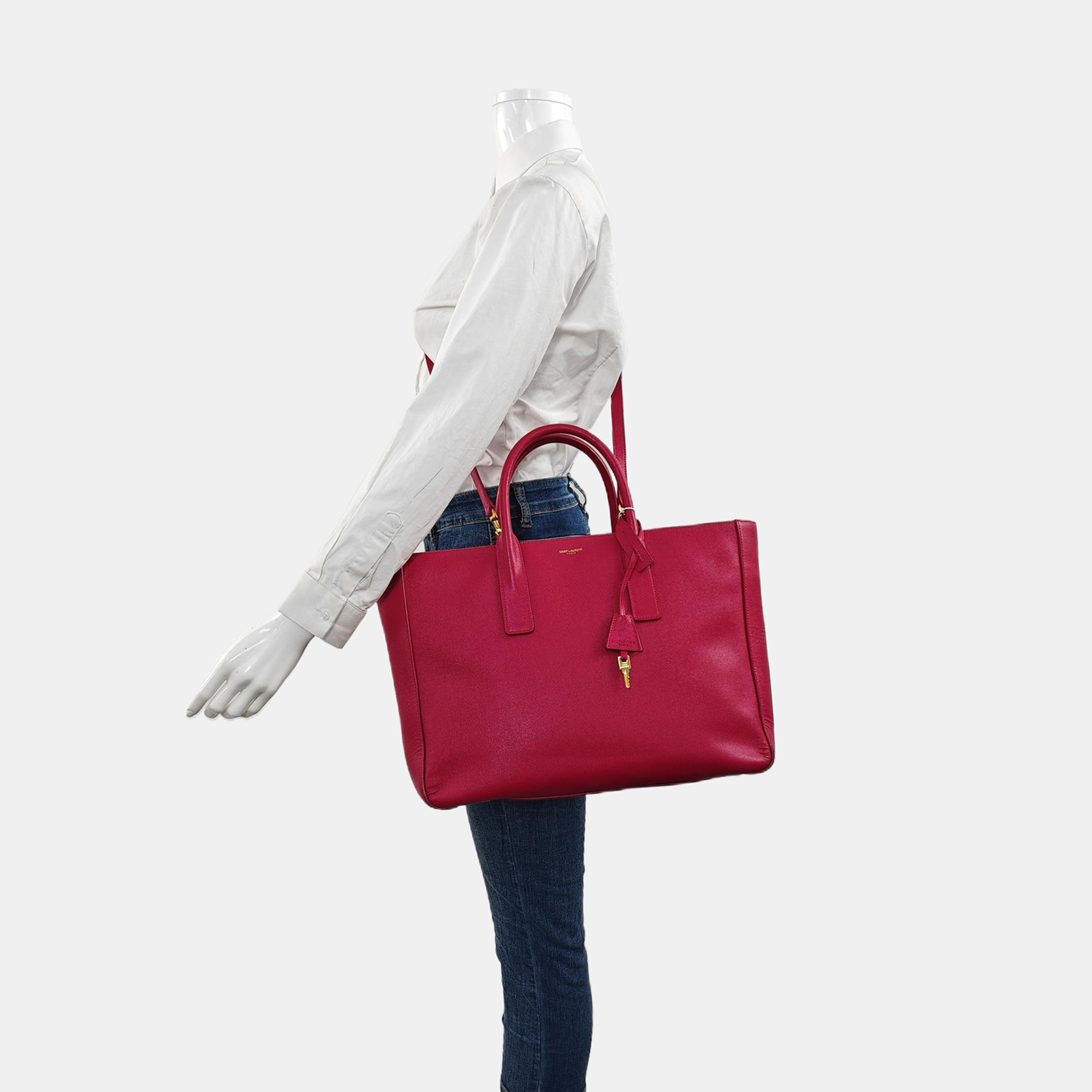 Calfskin Shoulder Bag Red