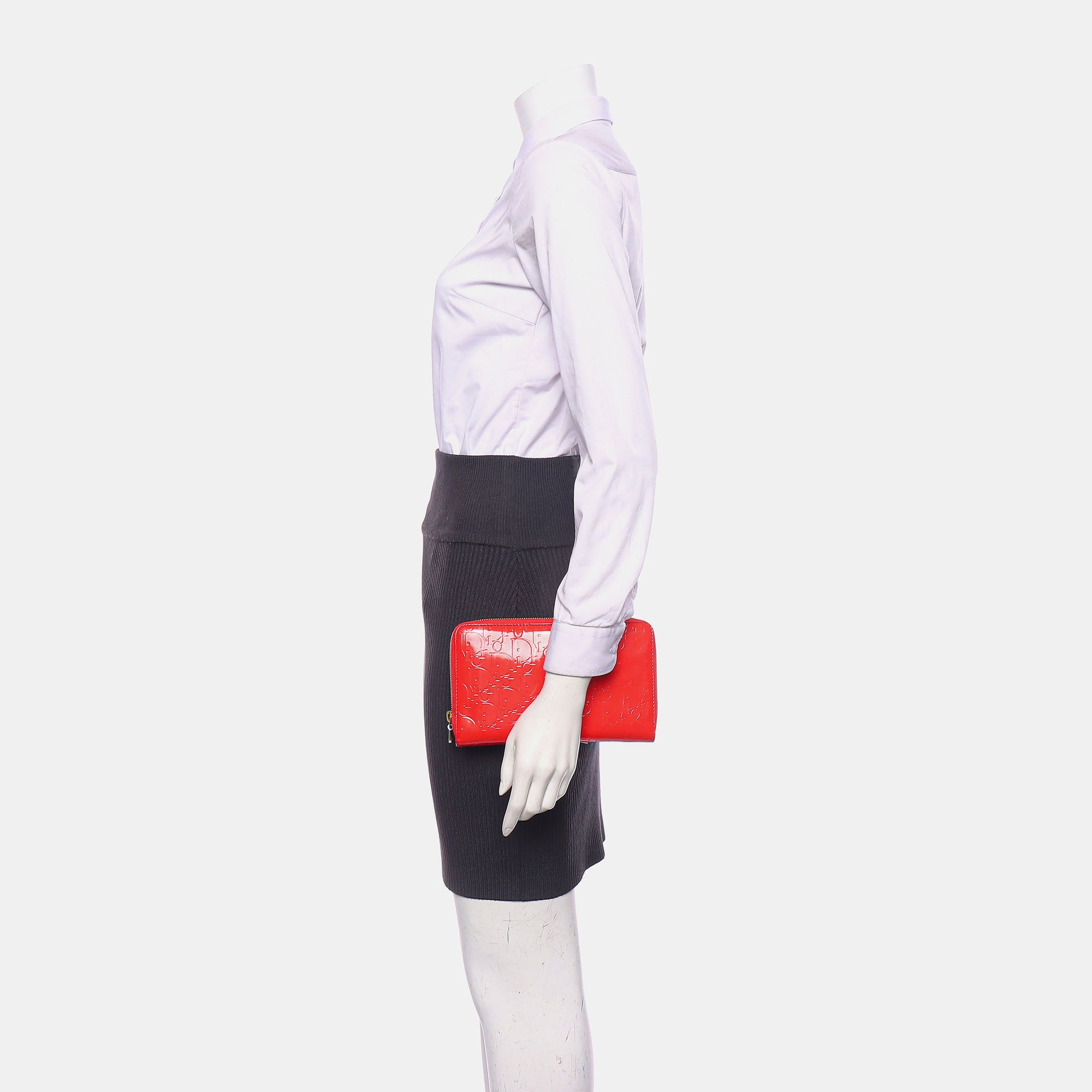 Oblique Patent Leather Red