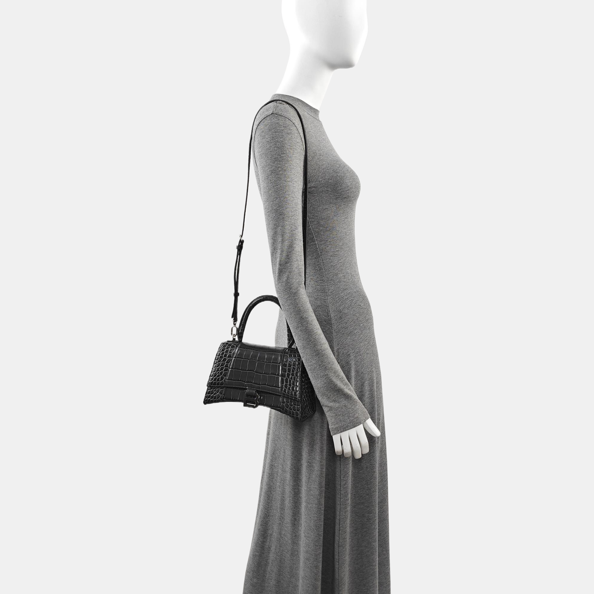 Hourglass S Calfskin Gray