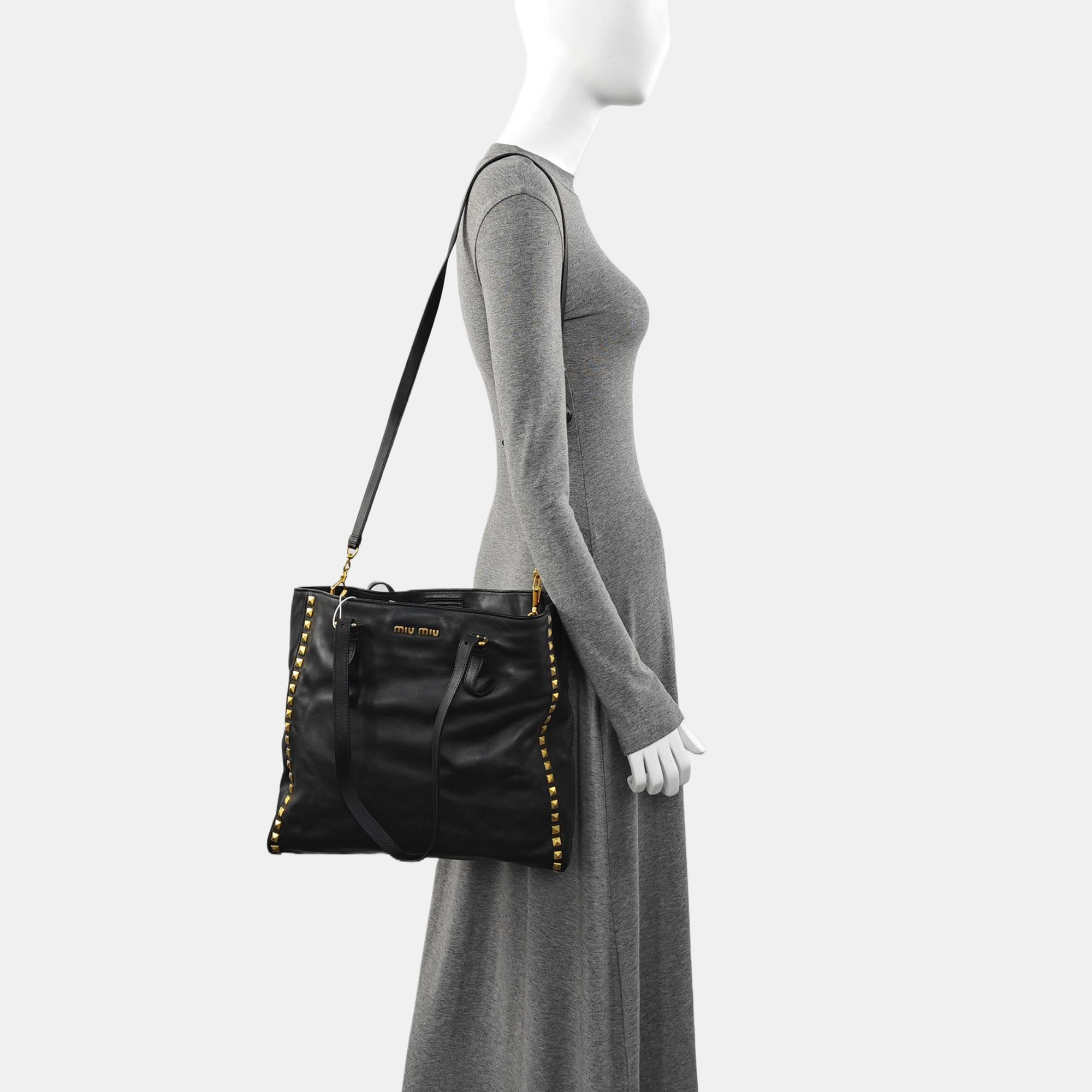 Calfskin Tote Bag Black