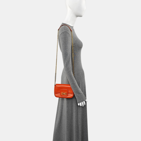 Gancini Calfskin Orange