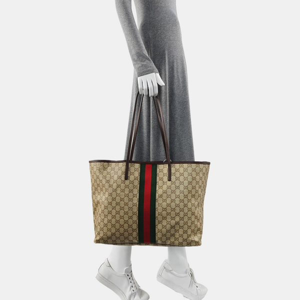 Tribeca Large Monogram Coated Canvas Beige