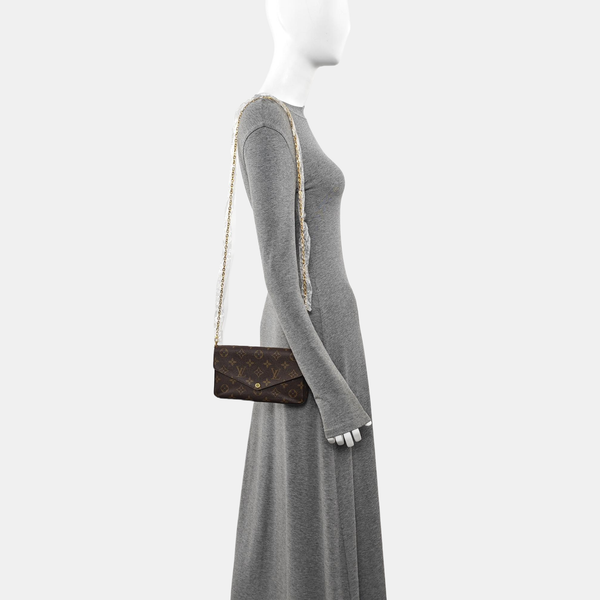 FÉLICIE Monogram Coated Canvas Brown
