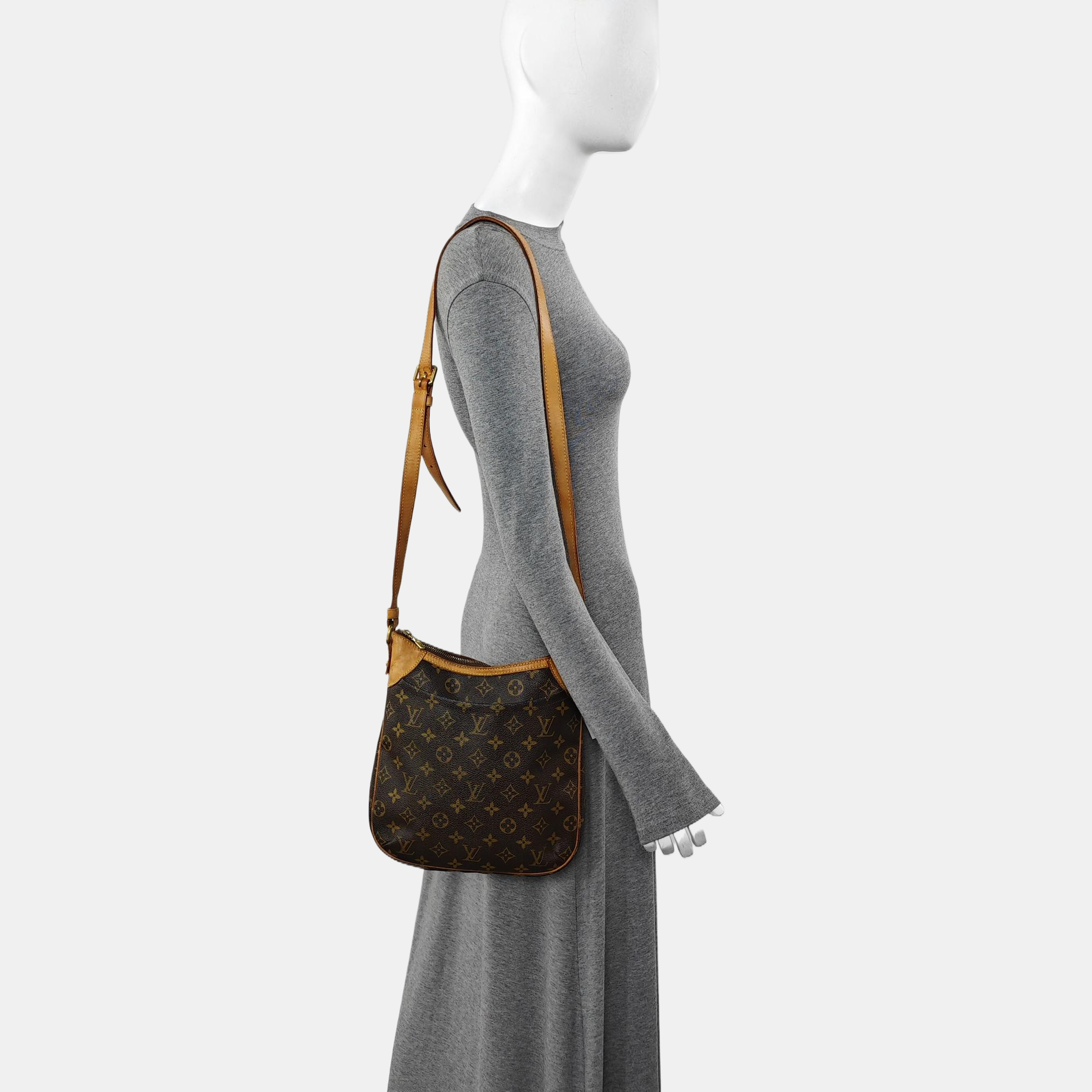 ODEON Monogram Coated Canvas Brown